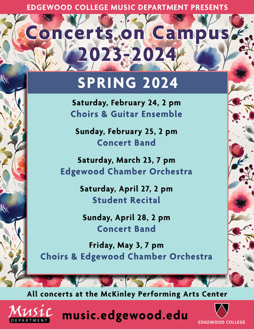 Spring 2024 Concerts Poster