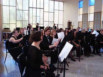 band performing in St. Joseph's Chapel